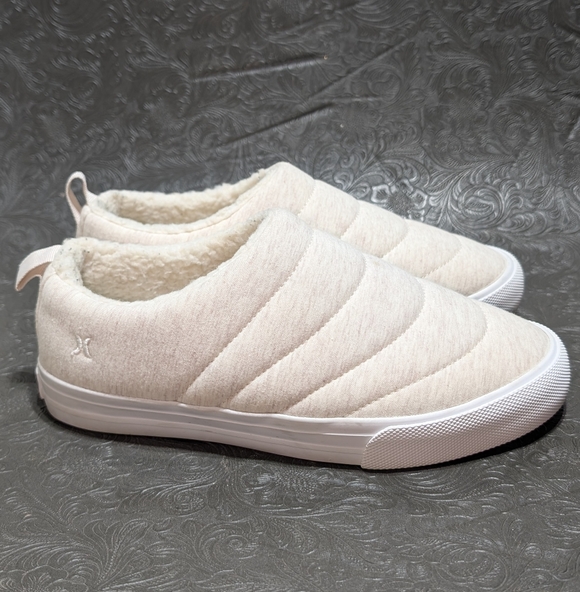 Hurley Arlo Puff Off-White Cream Quilted Slip-On Slides Shoes Women's Size 6 - Picture 3 of 12